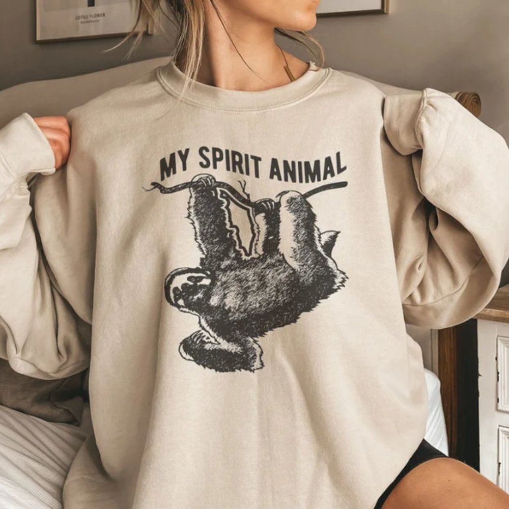 Sloth Sweatshirt, Women's Sloth Shirt, Sloth Spirit Animal Sweatshirt, Sloth Tee